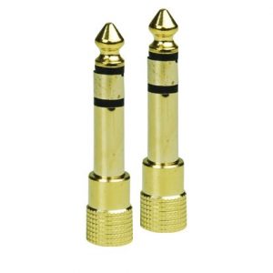 CONECTOR 3.5H A 1/4" GOLD