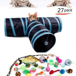 Kitty City Túnel para gatos, cama para gatos, túnel, juguetes para gatos y gatitos