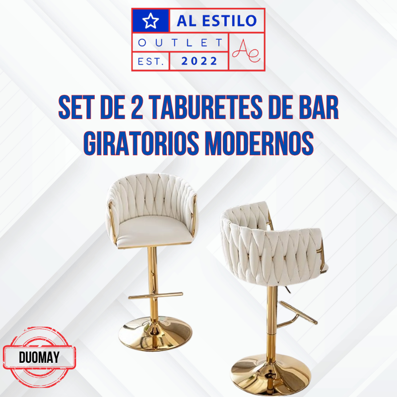 Set de sillas para bar Duomay