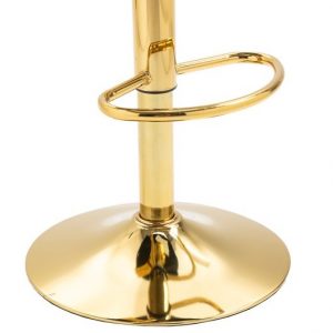 Taburete de terciopelo verde con dorado ARTICSCORPION