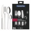 Juego De 24 Cubiertos De Acero Inoxidable Para 6 Personas, Malibu Tramontina