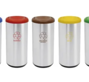 BASURERO TRAMONTINA 40 LTS A.INOX VARIOS COLORES