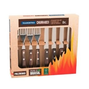 JGO. CUBIERTOS P/ASADO 8 PZS TRAM-29899/296