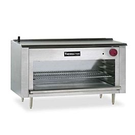 Therma-Tek TCM36-NG Fundidor de queso infrarrojo de acero inoxidable y gas natural de 36" - 30,000 BTU