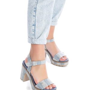 Sandalias con Plataforma Color Jeans Marca Refresh RF170651