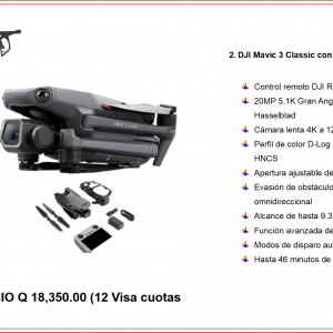 DJI Mavic 3 Classic con control DJI RC