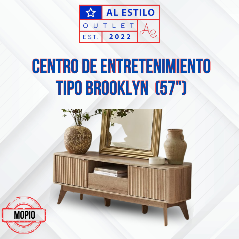 Centro de entretenimiento tipo Brooklyn MOPIO 57"
