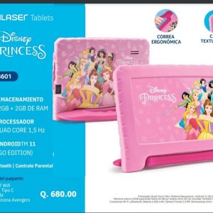 TABLET KIDS DE DISNEY PERSONAJES PRINCES
