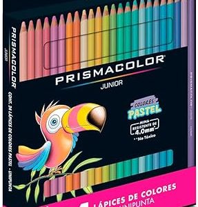 Crayones Prismacolor 24 colores pastel, Junior 4 mm