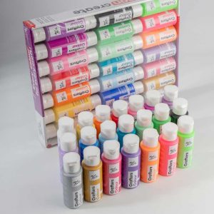 Juego de pinturas Crafters Colour , 21 unidades x 60ml, Mont Marte