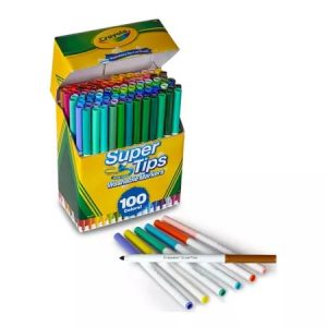 Marcadores Crayola Super Tips 100 colores