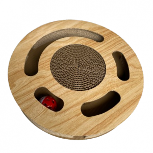 Rascador interactivo de cartón corrugado para mascotas - EcoMarketGT.com