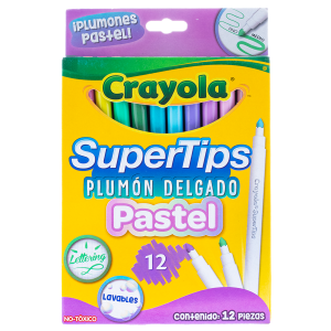 Marcadores Crayola SuperTips Pastel 12U