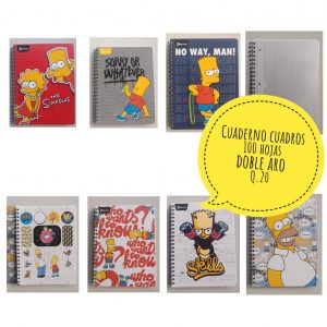 Cuaderno espiral Norma doble aro con cuadros 100 hojas