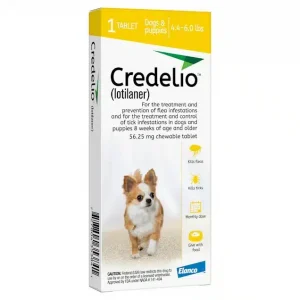 Caja Credelio amarillo 1.3-2.5 kg caja 3 tabletas