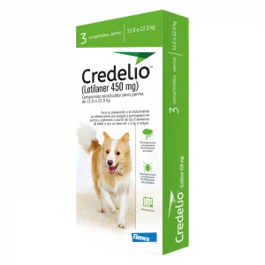 Caja Credelio verde 11-22 kg caja 3 tabletas
