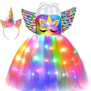 Vestido Unicornio luces Led