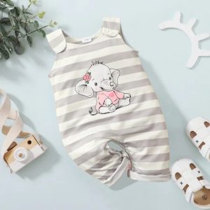 Mameluco de elefantita con rayas