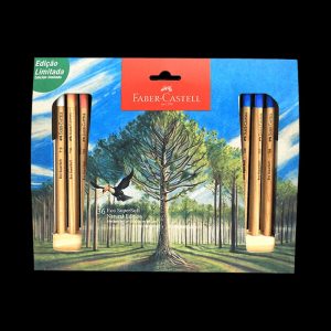 Crayón de madera Faber Castell 36 colores natural supersoft con base