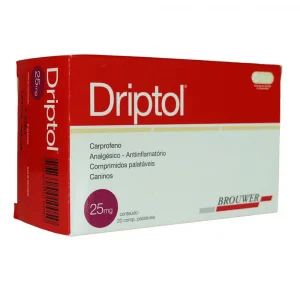 Driptol 25mg blister 4 pastillas