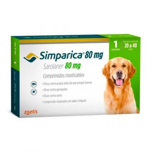 Simparica 80mg 20 - 40 Kg 1 tableta
