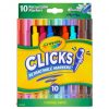 Set 10 Marcadores Retráctiles y Lavables Crayola Clicks