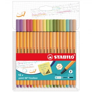Fineliner Stabilo Otoño 18 colores 0.4mm