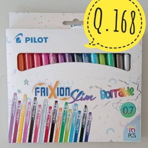 16 Boligrafos Pilot 0.7 Frixion Slim Borrable