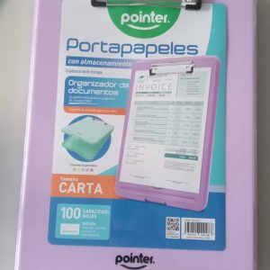 Portapapeles Pointer tamaño Carta Lila