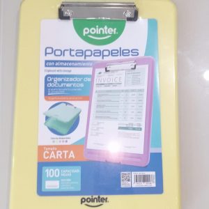 Portapapeles Pointer Tamaño carta Amarillo Pastel