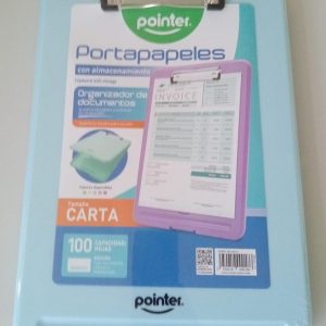 Portapapeles Pointer tamaño carta celeste pastel