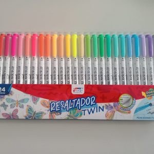 Resaltador Twin 24 colores Fast