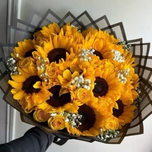 Ramo buchón de girasoles