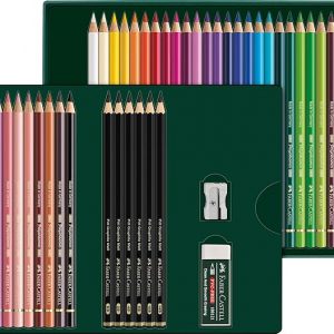 SETS POLYCHROMOS 32 LAPICES DE COLOR + 6 PITT GRAPHITE MATT DE FABER CASTELS