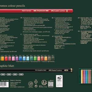 Set de 17 Lapices Polychromos + 4 Pitt Graphite Matt - Incluye Sacapuntas y Goma de Borrar Faber Castell