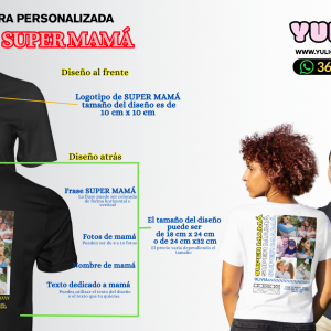 PLAYERA PERSONALIZADA SUPER MAMÁ