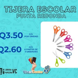 TIJERA ESCOLAR PUNTA REDONDA