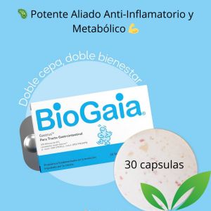 BioGaia Gastrus – Probióticos masticables 🍊 Equilibrio digestivo con sabor a mandarina Fórmula avanzada con cepas específicas para restaurar la microbiota intestinal y apoyar la erradicación de bacterias dañinas como Helicobacter pylori.
