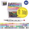 Set de marcadores doble punta 80 colores base de alcohol Art Pro