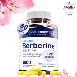 Berberina de 1000 mg con prebiótico de inulina