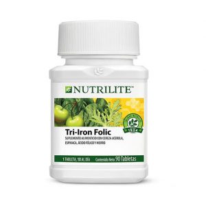 🌿 Tri-Iron Folic – 90 tabletas ✨ Una manera fácil de aportar hierro, ácido fólico y vitamina C a tu alimentación.
