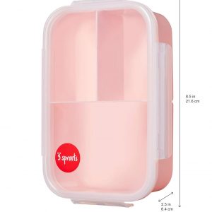 Lonchera Bento Box - Contenedor de 3 compartimentos para niños