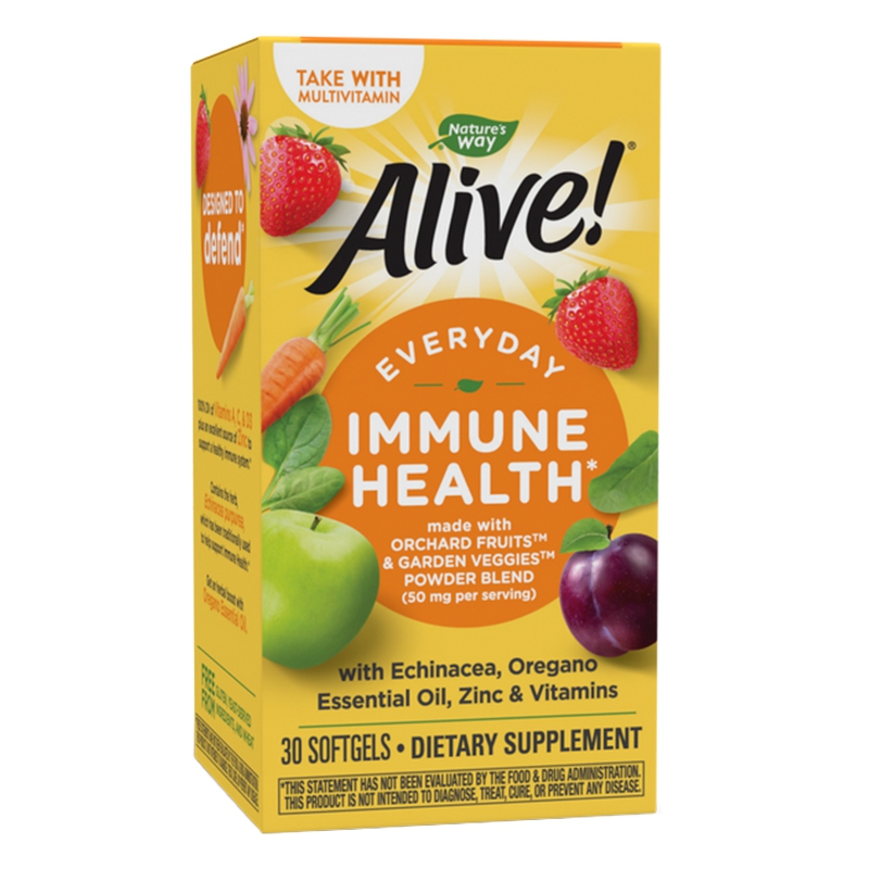 🌿 Everyday Immune Health Alive! – 30 cápsulas ✨ Potencia tu salud inmunológica con orégano y equinácea: una combinación natural.