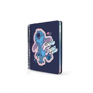 Cuaderno Mooving Línea Notes "Stitch" 1/2 Of. (17x21cm) T-D Rayado