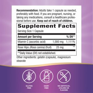 🧴 Vitamina C 1,000 mg con Rosa Mosqueta – Nature’s Way (100 cápsulas) ✨ Antioxidante esencial que refuerza defensas, promueve piel saludable y fortalece tu energía diaria.