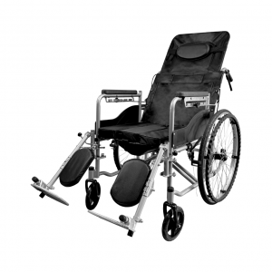 Silla de ruedas con bacín incorporado