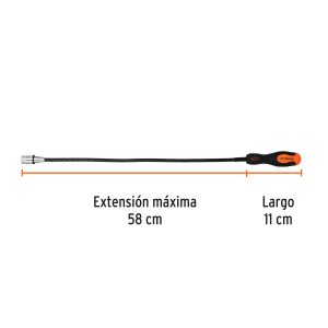 IMÁN EXTENSIBLE, FLEXIBLE DE ACERO CON LED
