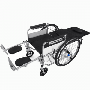 Silla de ruedas con bacín incorporado