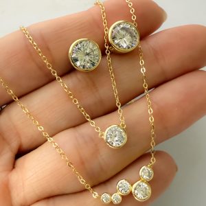 925 Silver Cadena Bezel Bar