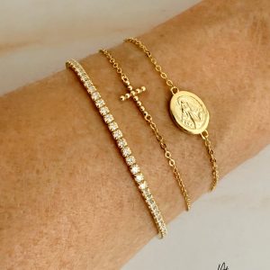 925 Silver Pulsera Tennis